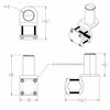 Taco Marine TACO ShadeFin Mini Square Tube Rail Mount T10-4000-9